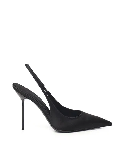Paris Texas Slingback Pumps Pointed Toe Design In Black