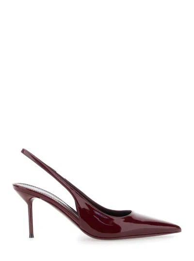 PARIS TEXAS 'LIDIA' BORDEAUX SLINGBACK PUMPS WITH HIGH STILETTO HEEL IN PATENT LEATHER WOMAN