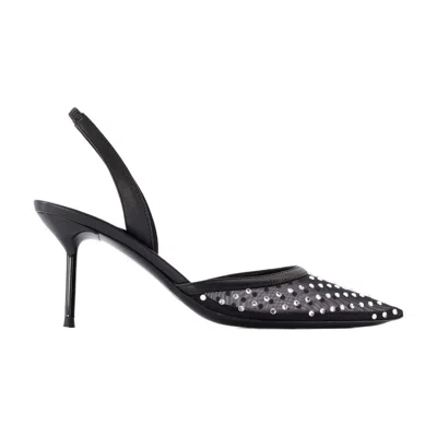 Paris Texas Lidia Slingback 70 Pumps  Synthetic Black