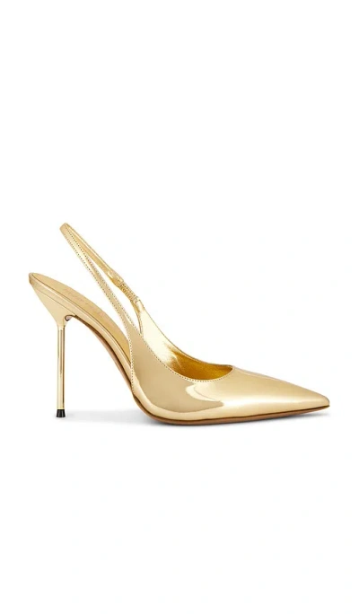 Paris Texas Lidia Slingback Heel In Gold