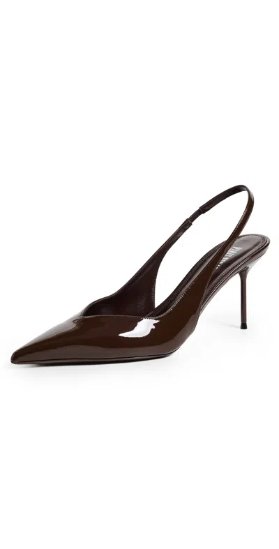 Paris Texas Lidia Slingback Pumps Ebano In Burgundy