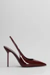Paris Texas Lidia Slingback Pumps In Bordeaux Patent Leather