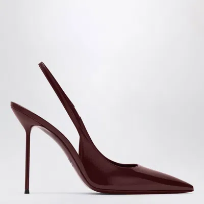 Paris Texas Lidia Slingback Pumps In Cherry Patent Leather In Multi