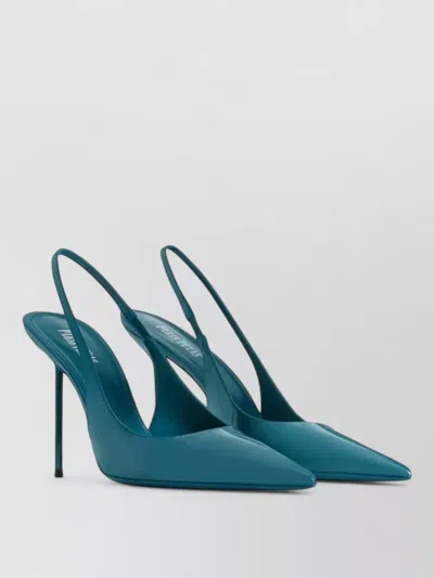 Paris Texas Lidia Slingback Pumps Patent Calfskin In Blue