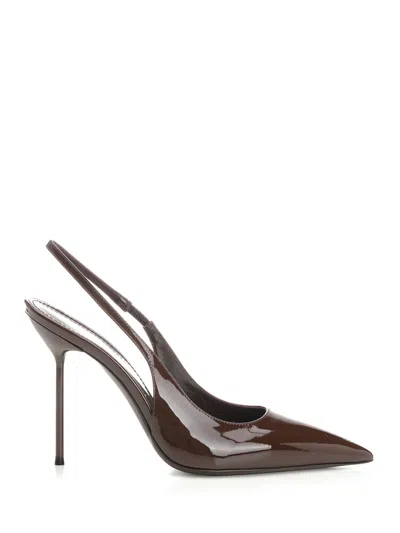 Paris Texas Lidia Slingback Sandal In Brown