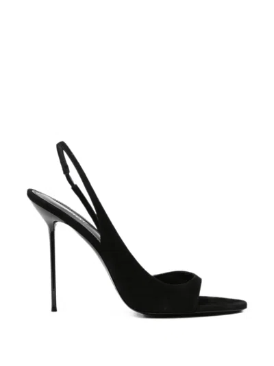 Paris Texas Lidia Slingback Sandals In Black