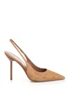 Paris Texas Lidia Slingback Suede Pumps Brown In Neutral