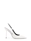 Paris Texas 100mm Lidia Slingback Pumps In White