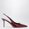Paris Texas Lidia Slingbacks Rouge Noir In Patent Leather