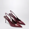 Paris Texas Lidia Slingbacks Rouge Noir In Patent Leather