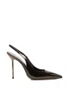 Paris Texas Lidia Slingback-strap Pumps In Brown