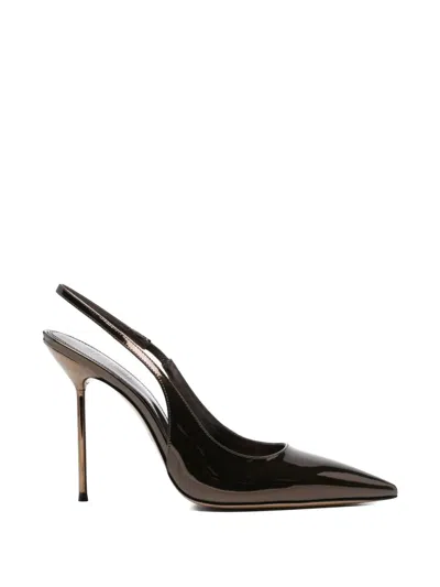 Paris Texas Lidia Slingback-strap Pumps In Brown