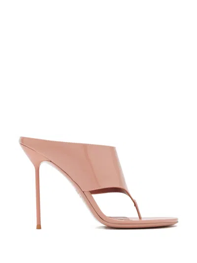 Paris Texas Lidia Stiletto Heel Thong Sandals In Pink