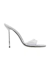 Paris Texas Lidia Mule Clear And Silver In White
