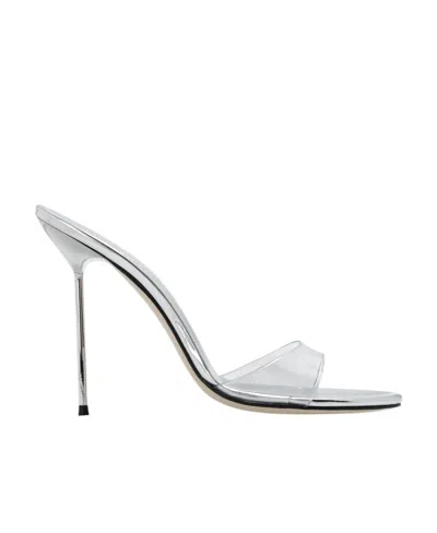 Paris Texas Lidia Mule Clear And Silver In White