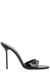 Paris Texas Lidia 105mm Patent-leather Sandals In Black
