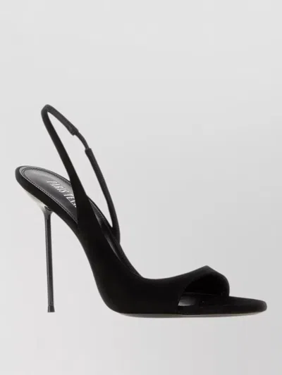 Paris Texas Open Toe Slingback Sandal With 105 Mm Stiletto Heel In Black