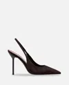 Paris Texas 105mm Slingback Pointed-toe Pumps In Brown