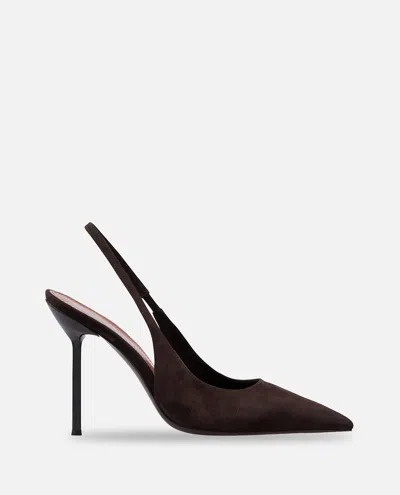 PARIS TEXAS LIDIA SUEDE SLINGBACK HEEL 105