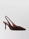 Paris Texas Lidia Suede Slingback Stiletto Heel In Brown