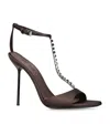 Paris Texas Lidia T-strap Heeled Sandals 105 In Brown