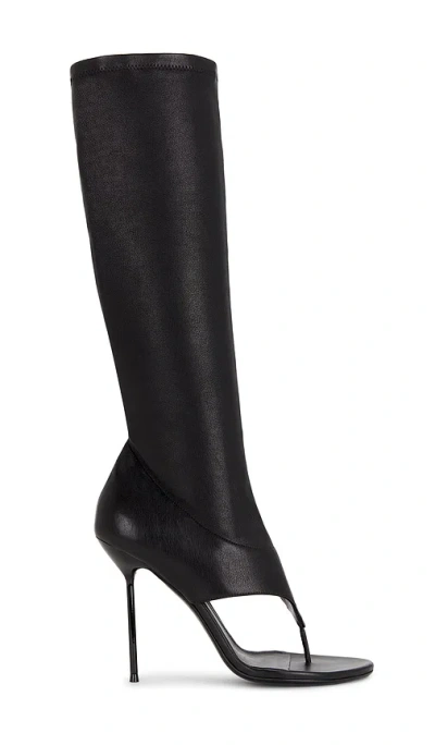 Paris Texas Lidia Thong Boot In Black