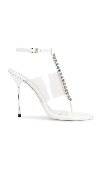 Paris Texas Lidia T-strap Sandal In White