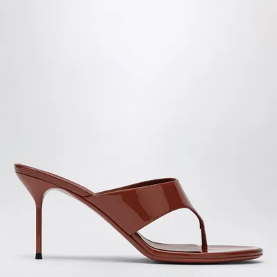 Paris Texas Lidia T-strap Sandals Desert Rose In Burgundy