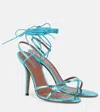 Paris Texas Linda 105 Leather Sandals In Blue