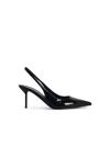 Paris Texas 'lisia' Black Leather Slingbacks
