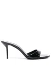 Paris Texas 70mm Lidia Patent Leather Mules In Black
