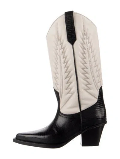 Pre-owned Paris Texas Lizard Western Boots In Neutrals