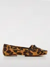 Paris Texas Leopard Print Suede Loafers In Brown
