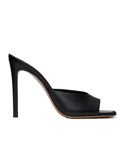 Paris Texas Logo Embossed High-heeled Sandals In Black