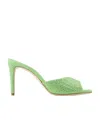 Paris Texas Logo High-heel Flip-flops In Green