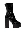 Paris Texas Lexy Block-heel Platform Booties In Black
