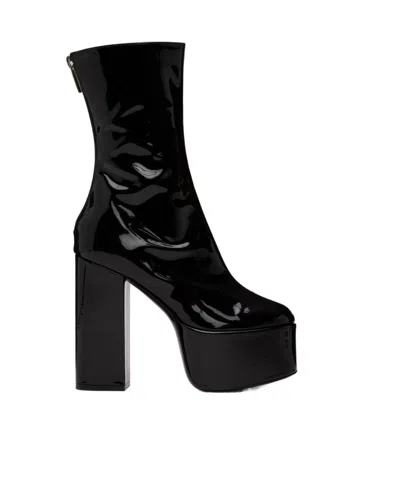 PARIS TEXAS LOGO HIGH-HEELED BOOTS