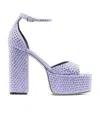 Paris Texas Tatiana 130mm Platform Sandals In Blue