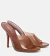 Paris Texas Lorena 75 Pvc And Leather Mules In Beige