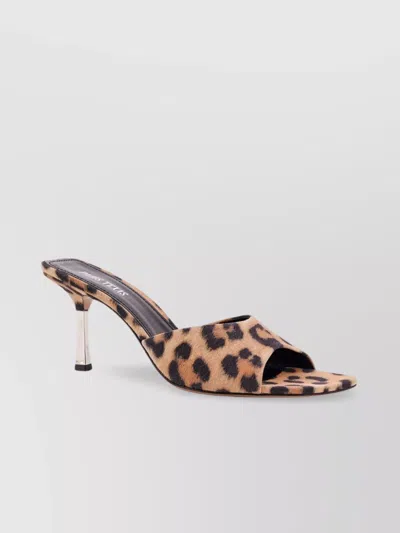 Paris Texas Lorena Animal Print Suede Sandals