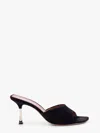 Paris Texas Mules In Black Suede Leather In Black