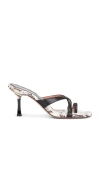 Paris Texas Lorena 80 Python Leather Sandals In Multi