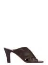 Paris Texas 75mm Maria Mules In Brown