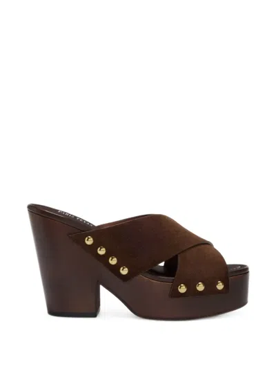Paris Texas Marisol Crossover-strap Sandals In Brown