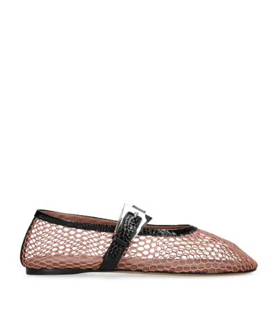 PARIS TEXAS MESH SVEVA BALLET FLATS
