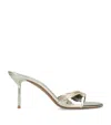 Paris Texas Open-toed High-heeled Sandals In Gold