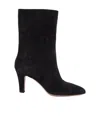 Paris Texas Mid-heel Ankle Boots In Black