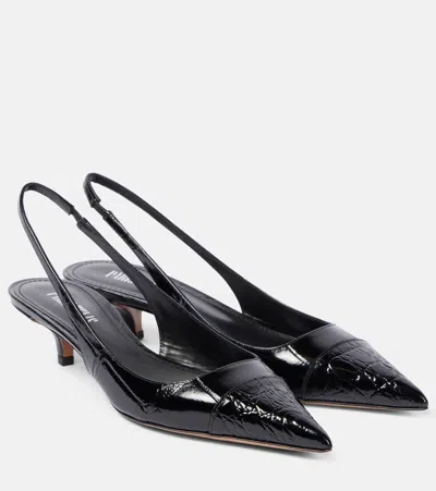 Paris Texas Miranda 35 Patent Leather Slingback Pumps In Black