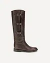 Paris Texas Montana Crocodile-embossed Buckle Boots In Brown