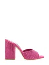 Paris Texas Holly Anja Embellished Suede Mules In Purple